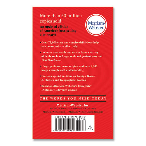Image of Merriam Webster® MER295-2 Merriam-Webster Dictionary, Revised Edition, Paperback, 960 Pages