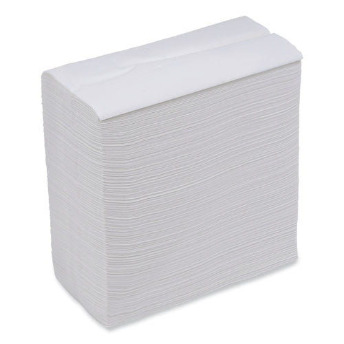 Image of Boardwalk® BWK8302 Tall Fold Dispenser Napkin, 12 x 7, White, 500/Pack, 20 Packs/Carton