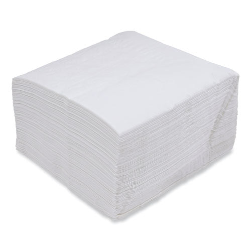 Image of Boardwalk® BWK8307 Dinner Napkin, 1-Ply, 17 x 17, White, 250/Pack, 12 Packs/Carton