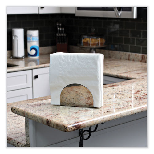 Image of Boardwalk® BWK8307 Dinner Napkin, 1-Ply, 17 x 17, White, 250/Pack, 12 Packs/Carton