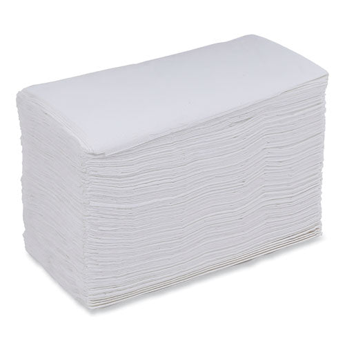 Image of Boardwalk® BWK8308 Dinner Napkin, 2-Ply, 17 x 15, White, 100/Pack, 30 Packs/Carton