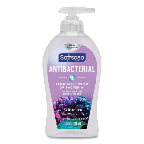 Image of Softsoap® US03574A Antibacterial Hand Soap, White Tea and Berry Fusion Scent, 11.25 oz, 6/Carton