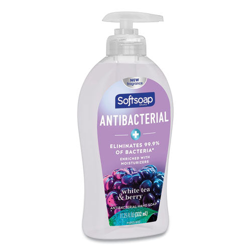 Image of Softsoap® US03574A Antibacterial Hand Soap, White Tea and Berry Fusion Scent, 11.25 oz, 6/Carton