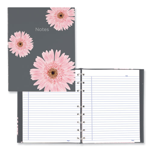 Image of Blueline® A6016.01 Notepro Notebook, 1-Subject, Medium/college Rule, Pink/gray Cover, (75) 9.25 X 7.25 Sheets
