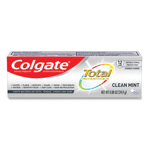 Image of Colgate® 61044324 Total Toothpaste, Coolmint, 0.88 Oz, 24/carton