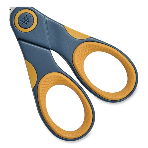 Image of WestcottÂ® Non-Stick Titanium Bonded Scissors, 5" Long, Straight Gray/Orange Handle