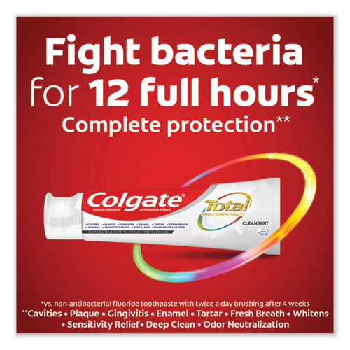 Image of Colgate® 61044324 Total Toothpaste, Coolmint, 0.88 Oz, 24/carton