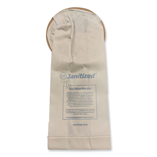 Image of Janitized® JAN-PTMV-2(10) Vacuum Filters Designed To Fit Most Commercial 10 Qt. Backpack Vacs, 10/pack