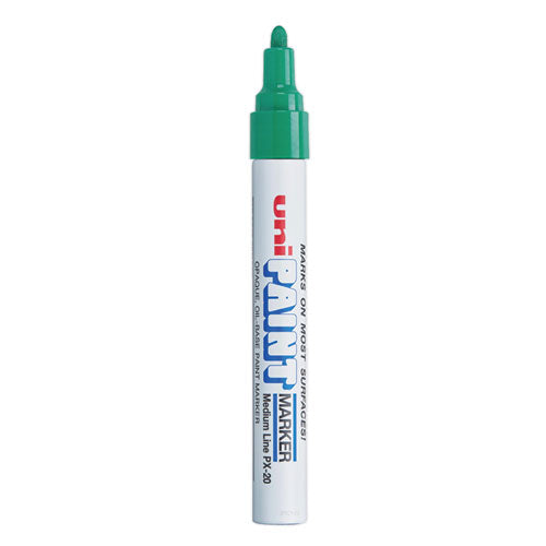 Image of uni®-Paint 63604 Permanent Marker, Medium Bullet Tip, Green