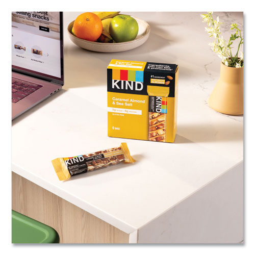 Image of KIND 18533 Nuts And Spices Bar, Caramel Almond And Sea Salt, 1.4 Oz Bar, 12/box