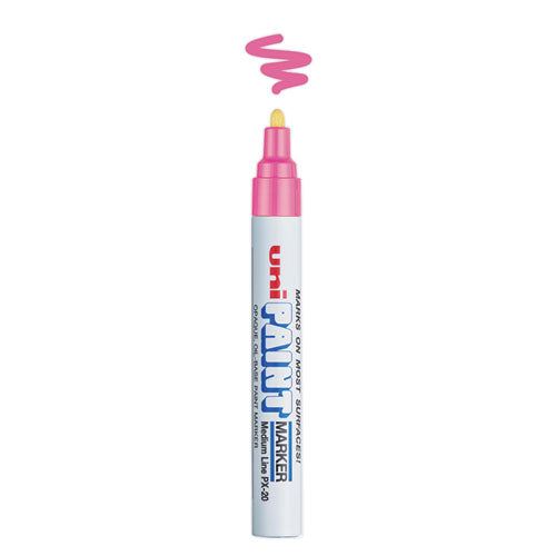 Image of uni®-Paint 63611 Permanent Marker, Medium Bullet Tip, Pink