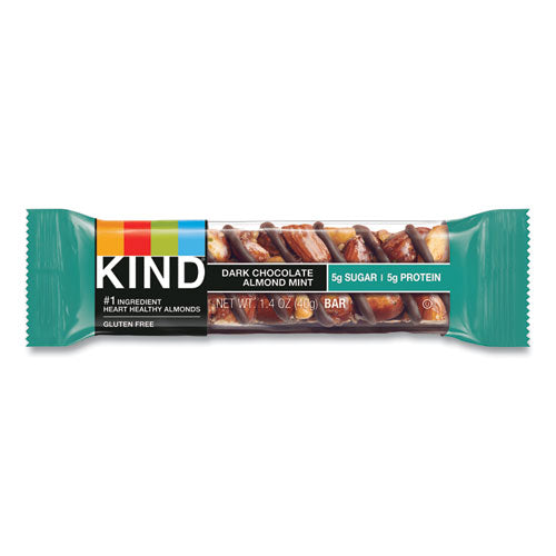 Image of KIND 19988 Nuts And Spices Bar, Dark Chocolate Almond Mint, 1.4 Oz Bar, 12/box
