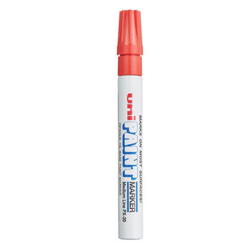 Image of uni®-Paint 63602 Permanent Marker, Medium Bullet Tip, Red