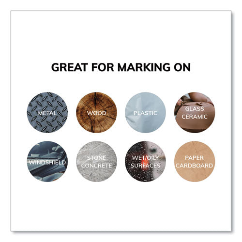 Image of uni®-Paint 63607 Permanent Marker, Medium Bullet Tip, Orange