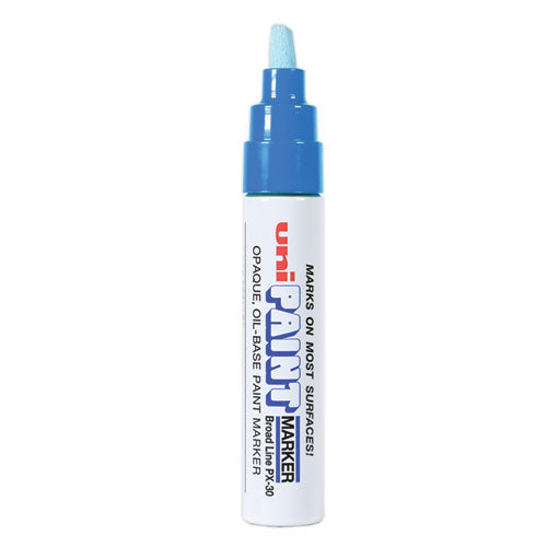 Image of uni®-Paint 63733 Permanent Marker, Broad Chisel Tip, Blue