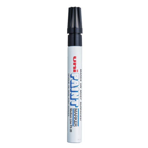 Image of uni®-Paint 63601 Permanent Marker, Medium Bullet Tip, Black