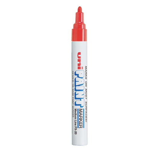 Image of uni®-Paint 63602 Permanent Marker, Medium Bullet Tip, Red