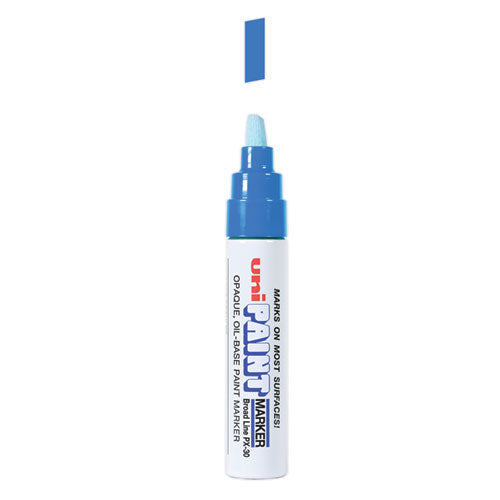 Image of uni®-Paint 63733 Permanent Marker, Broad Chisel Tip, Blue