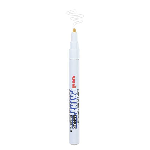 Image of uni®-Paint 63713 Permanent Marker, Fine Bullet Tip, White