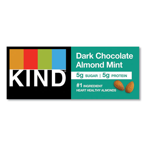 Image of KIND 19988 Nuts And Spices Bar, Dark Chocolate Almond Mint, 1.4 Oz Bar, 12/box