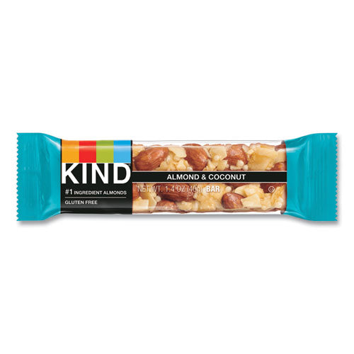 Image of KIND 17828 Fruit and Nut Bars, Almond and Coconut, 1.4 oz Bar, 12/Box