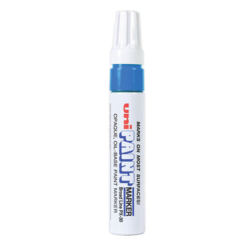 Image of uni®-Paint 63733 Permanent Marker, Broad Chisel Tip, Blue