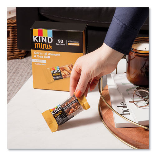 Image of KIND 27960 Minis, Caramel Almond Nuts/Sea Salt, 0.7 oz Bar, 10/Pack