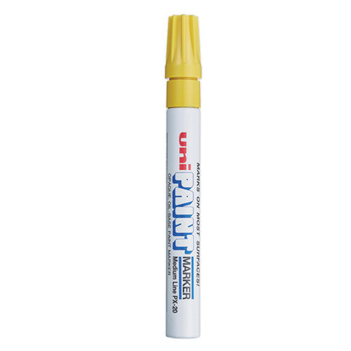 Image of uni®-Paint 63605 Permanent Marker, Medium Bullet Tip, Yellow