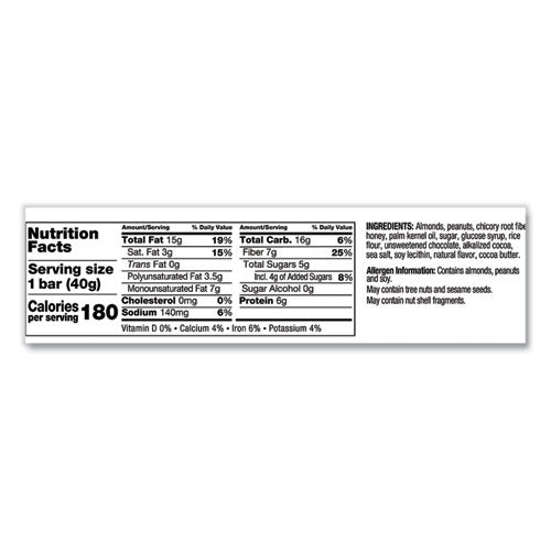 Image of KIND 17851 Nuts and Spices Bar, Dark Chocolate Nuts and Sea Salt, 1.4 oz Bar, 12/Box