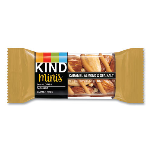 Image of KIND 27960 Minis, Caramel Almond Nuts/Sea Salt, 0.7 oz Bar, 10/Pack