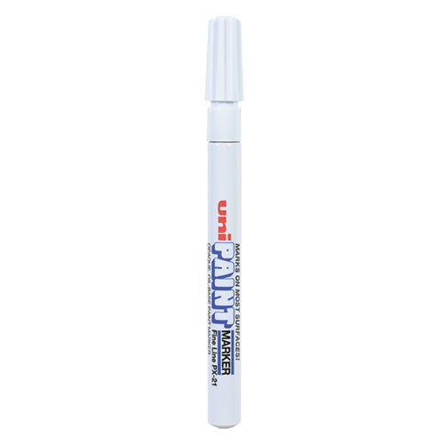 Image of uni®-Paint 63713 Permanent Marker, Fine Bullet Tip, White