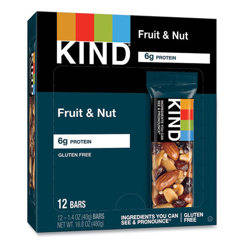 Image of KIND 17824 Fruit and Nut Bars, Fruit and Nut Delight, 1.4 oz Bar, 12/Box