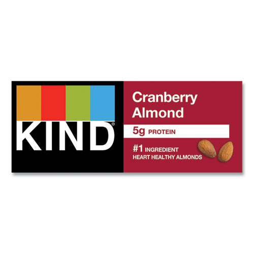 Image of KIND 17211 Plus Nutrition Boost Bar, Cranberry Almond and Antioxidants, 1.4 oz Bar, 12/Box