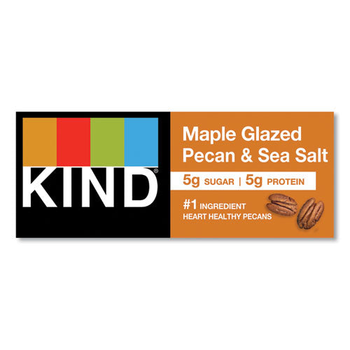 Image of KIND 17930 Nuts And Spices Bar, Maple Glazed Pecan And Sea Salt, 1.4 Oz Bar, 12/box