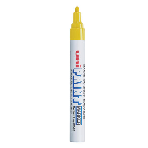 Image of uni®-Paint 63605 Permanent Marker, Medium Bullet Tip, Yellow