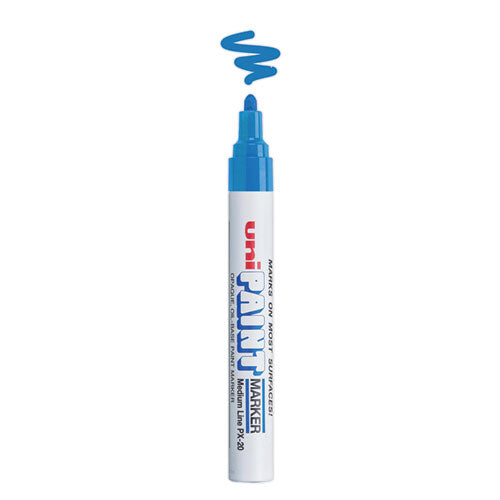 Image of uni®-Paint 63603 Permanent Marker, Medium Bullet Tip, Blue