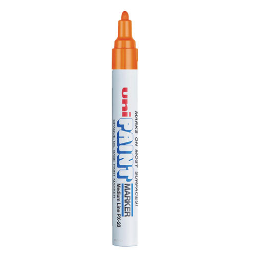 Image of uni®-Paint 63607 Permanent Marker, Medium Bullet Tip, Orange