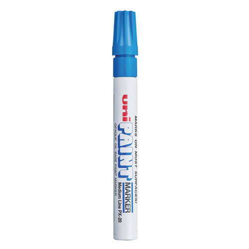 Image of uni®-Paint 63603 Permanent Marker, Medium Bullet Tip, Blue