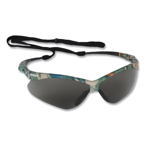 Image of KleenGuard 22609CT Nemesis Safety Glasses, Camo Half Frame, Smoke Dual Lens, 12/Box