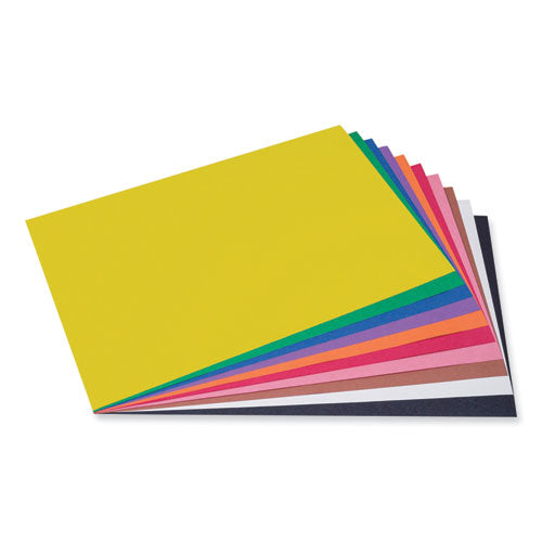 Image of Prang® P6507 SunWorks Construction Paper, 50 lb Text Weight, 12 x 18, Assorted, 50/Pack