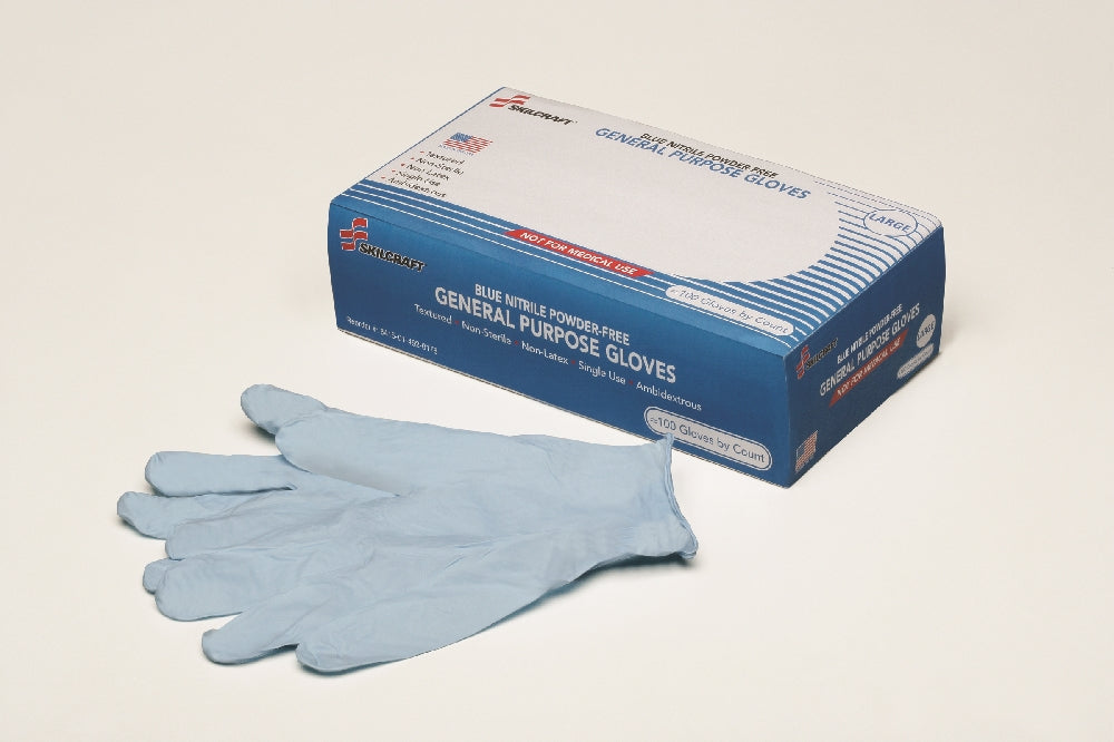 Image of SKILCRAFT® Nitrile Powder-Free General Purpose Gloves, X-Large