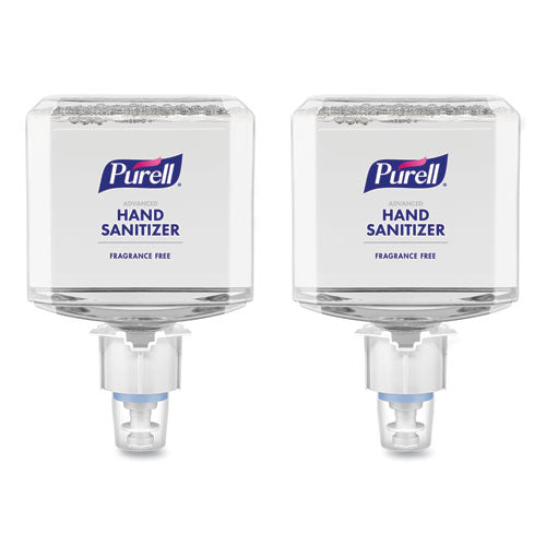 Image of PURELL® 5051-02 Advanced Hand Sanitizer Gentle and Free Foam, 1,200 mL Refill, Fragrance-Free, For ES4 Dispensers, 2/Carton