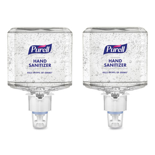 Image of PURELL® 5063-02 Advanced Hand Sanitizer Gel Refill, 1,200 mL, Clean Scent, For ES4 Dispensers, 2/Carton