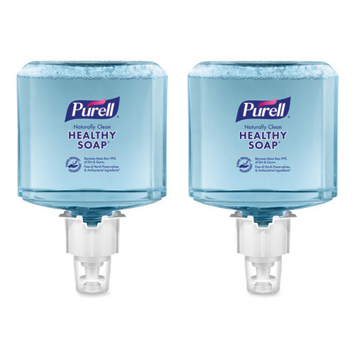 Image of PURELL® 5071-02 CLEAN RELEASE Technology HEALTHY SOAP Naturally Clean Foam Refill, For ES4 Dispensers, Citrus Scent, 1,200 mL, 2/Carton