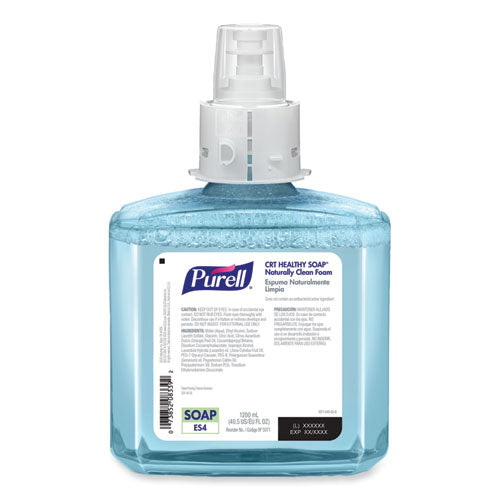Image of PURELL® 5071-02 CLEAN RELEASE Technology HEALTHY SOAP Naturally Clean Foam Refill, For ES4 Dispensers, Citrus Scent, 1,200 mL, 2/Carton