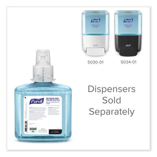 Image of PURELL® 5071-02 CLEAN RELEASE Technology HEALTHY SOAP Naturally Clean Foam Refill, For ES4 Dispensers, Citrus Scent, 1,200 mL, 2/Carton