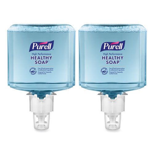 Image of PURELL® 5085-02 CLEAN RELEASE Technology (CRT) HEALTHY SOAP High Performance Foam Refill, For ES4 Dispensers, Fragrance-Free, 1,200 mL, 2/CT