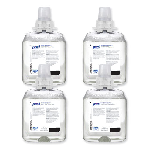 Image of PURELL® 5174-04 HEALTHY SOAP Mild Foam Refill, For CS4 Dispensers, Fragrance-Free, 1,250 mL, 4/Carton