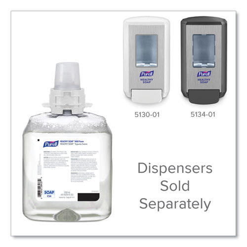 Image of PURELL® 5174-04 HEALTHY SOAP Mild Foam Refill, For CS4 Dispensers, Fragrance-Free, 1,250 mL, 4/Carton