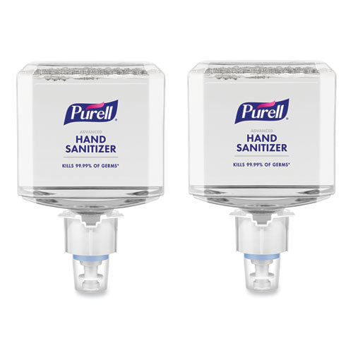 Image of PURELL® 6453-02 Advanced Hand Sanitizer Foam, For ES6 Dispensers, 1,200 mL Refill, Clean Scent, 2/Carton
